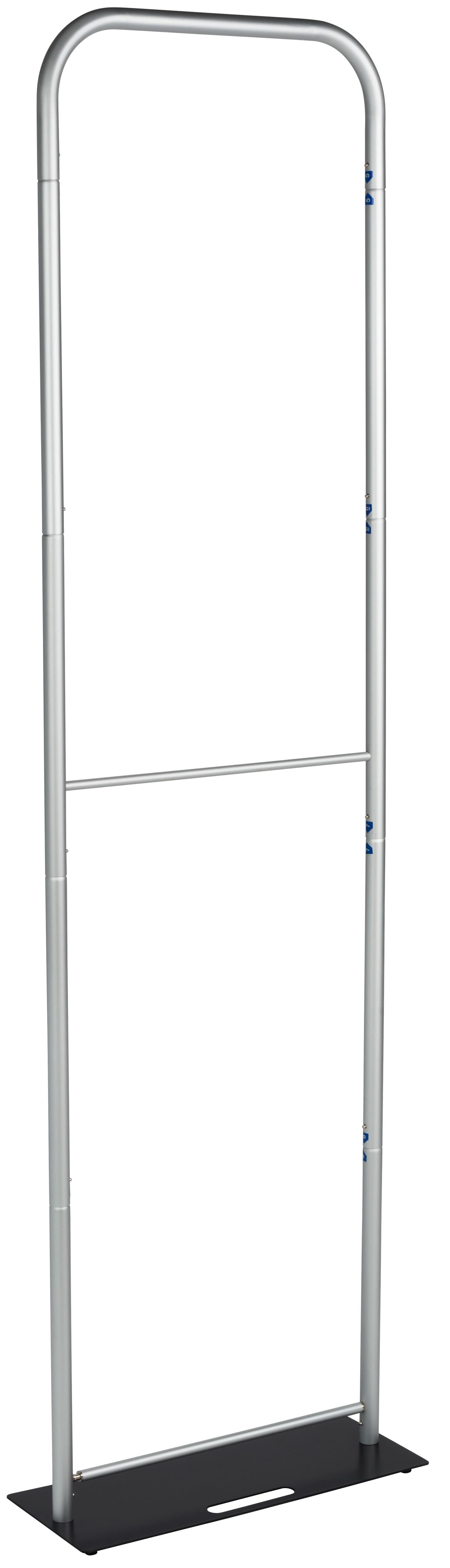 Custom Fabric Banner Stand with Silver Finish