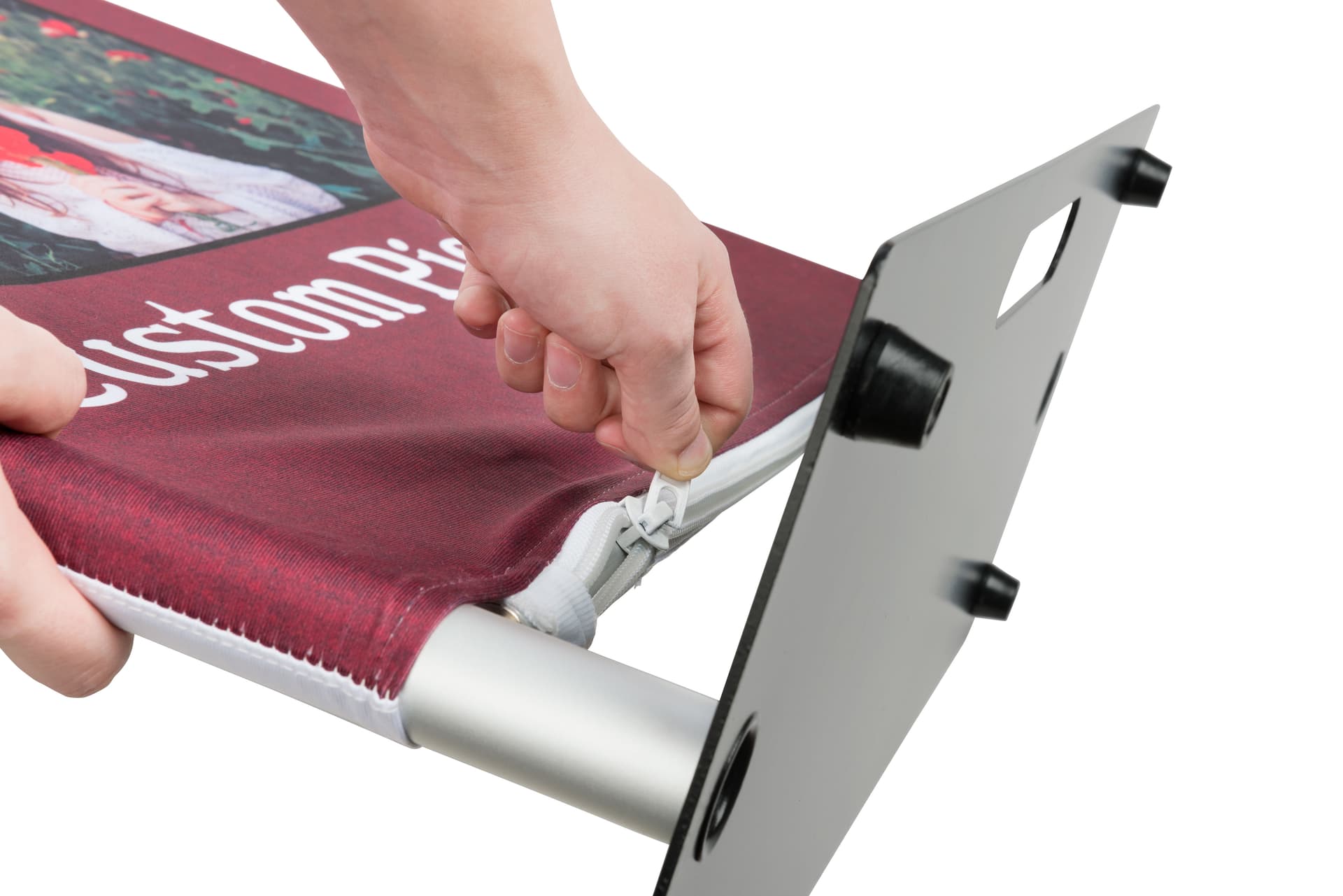Custom Fabric Banner Stand with Zipper