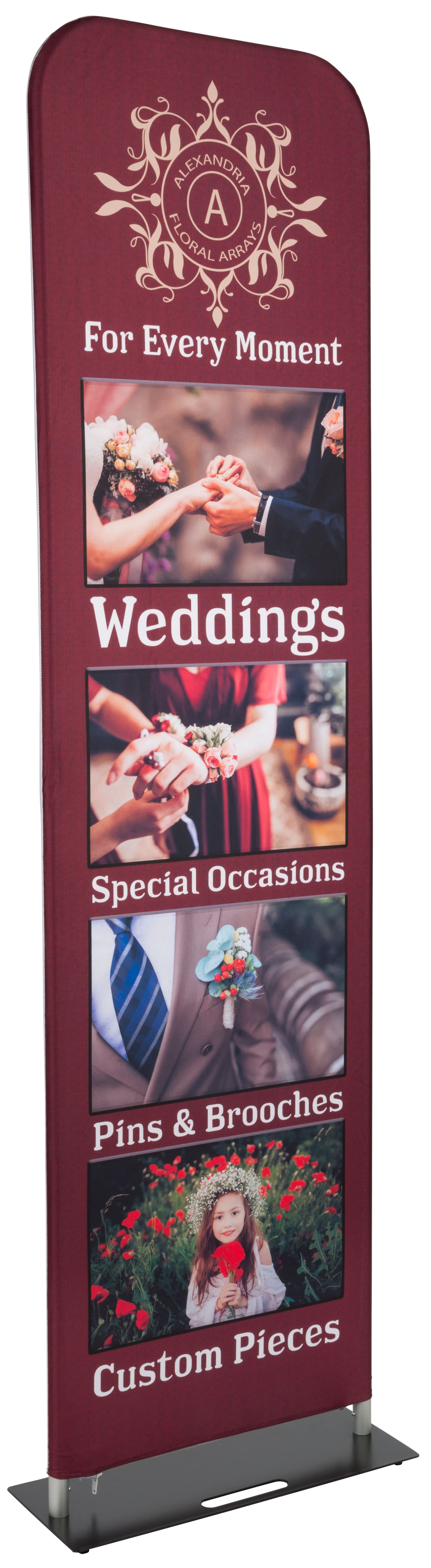 Tall 24” Fabric Banner Stand
