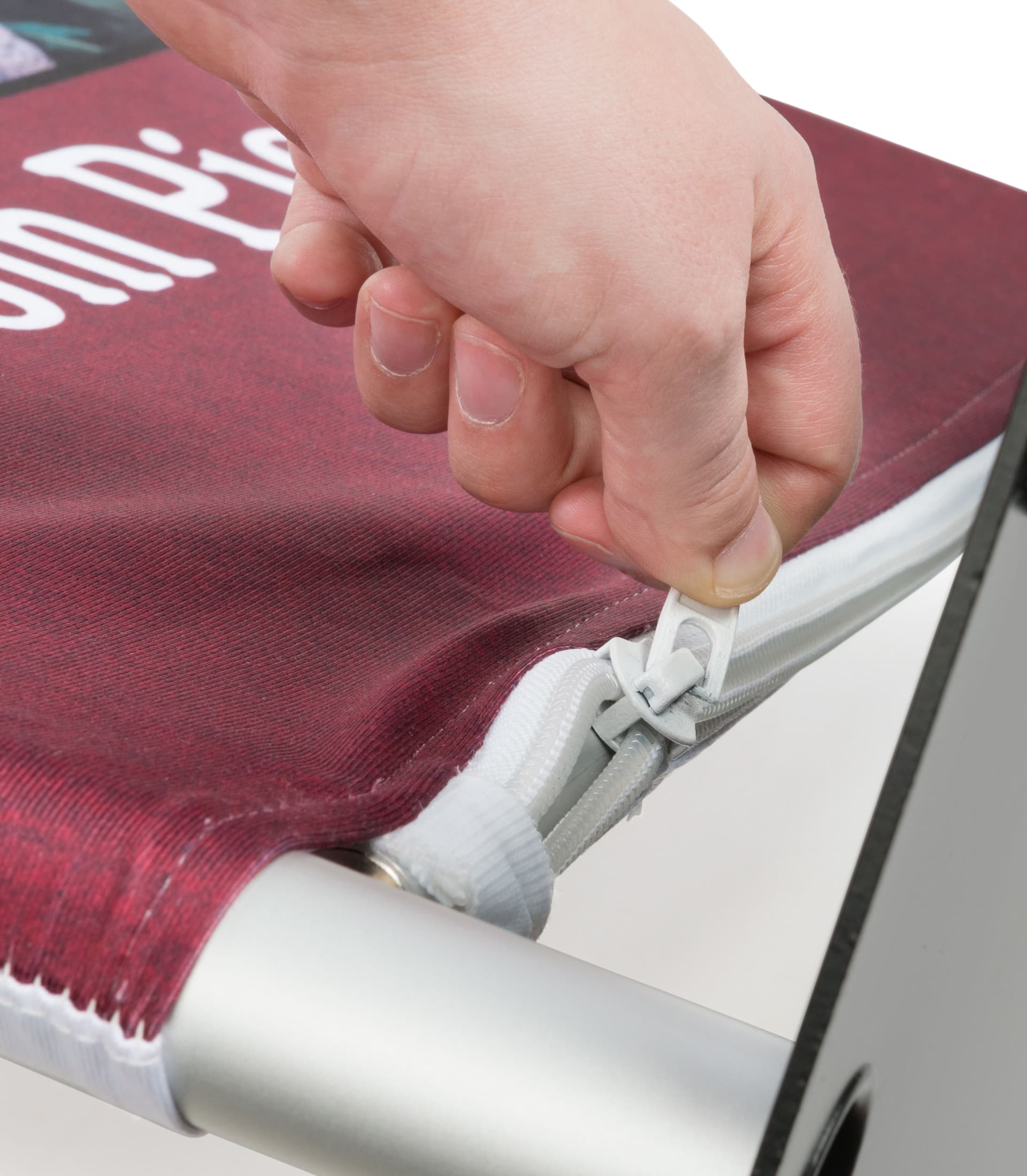 Popup Fabric Banner Stand with Zipper