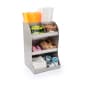 Packet & Condiment Organizer, 8 Compartments, Tabletop - Stainless Steel