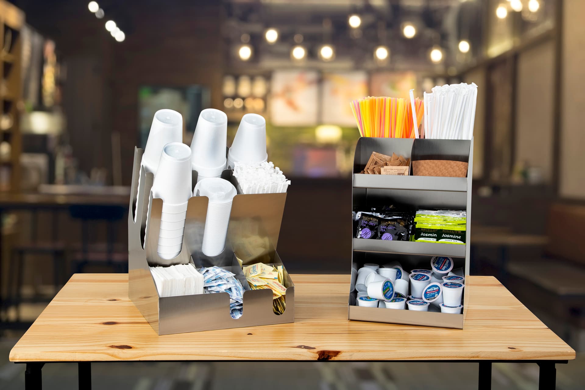 Commercial use coffee accessories organizer