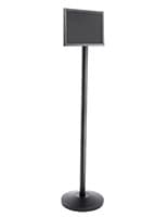 Black Stanchion with Sign Frame 
