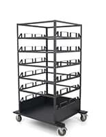 Stanchion cart for 18 stanchion posts