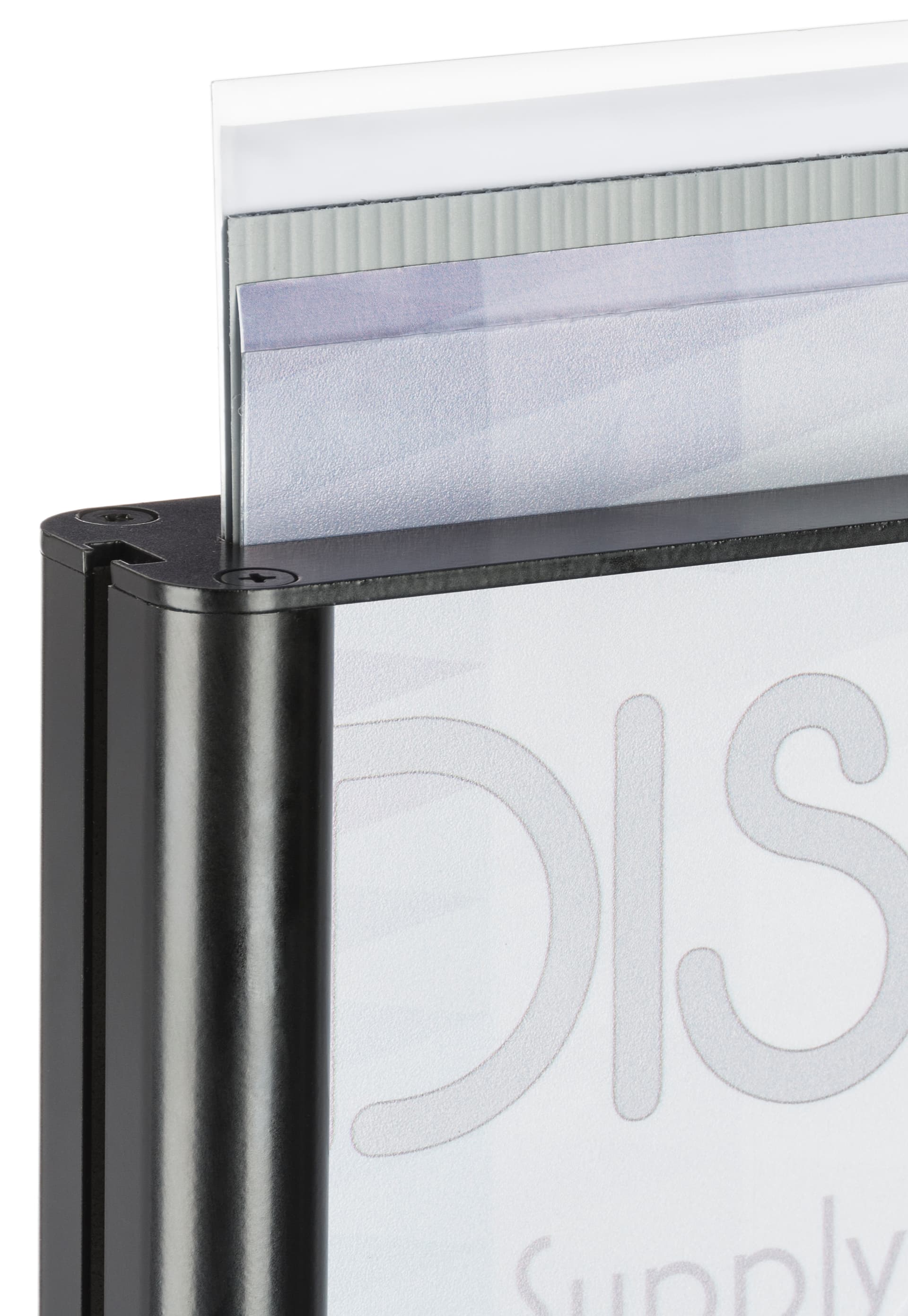 Adjustable Poster Stand with 2 PVC Lenses
