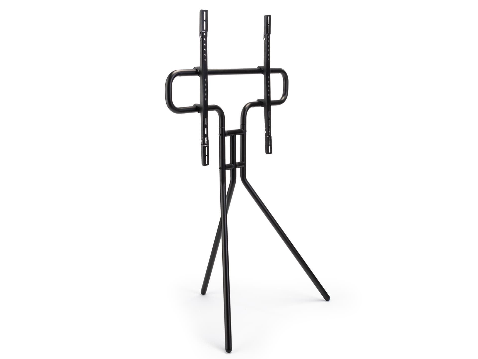 Modern steel easel TV mount with weight capacity of 88 lbs