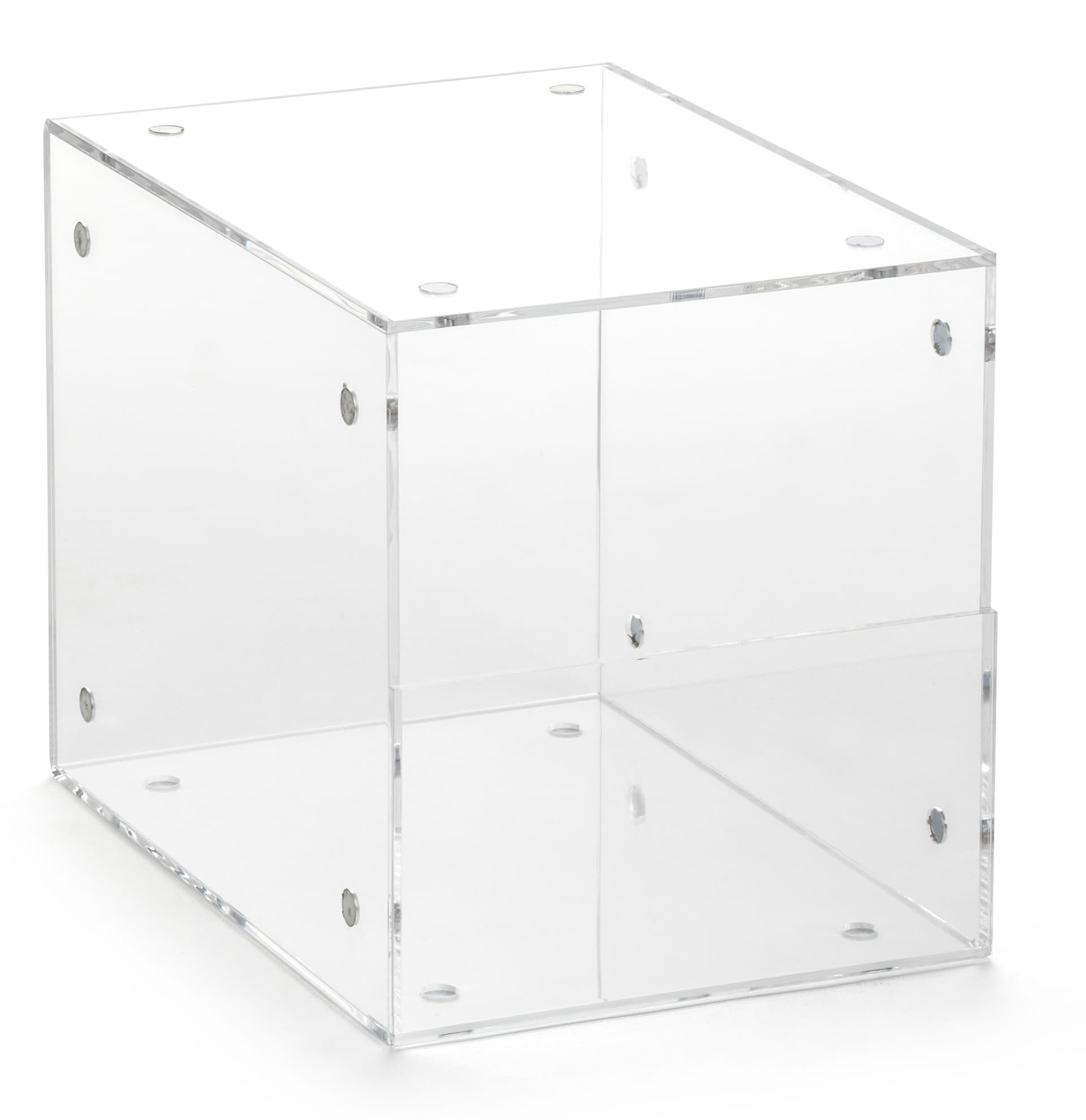 Set of 2 Plastic Display Containers with Modular Design