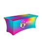 Stretch Table Cover w/ Open Back Design, Full or Front Printing - Custom Graphics
