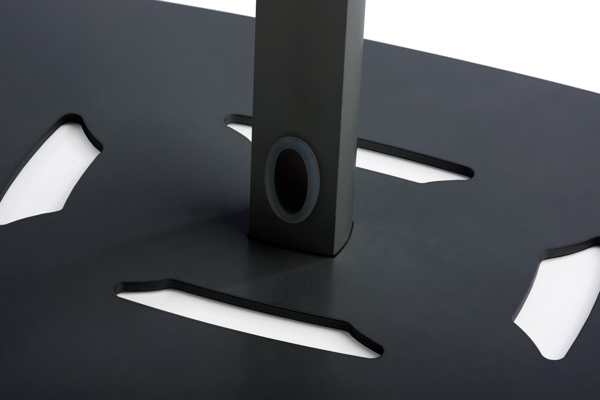 Freestanding Microsoft Surface Pro stand with cable management