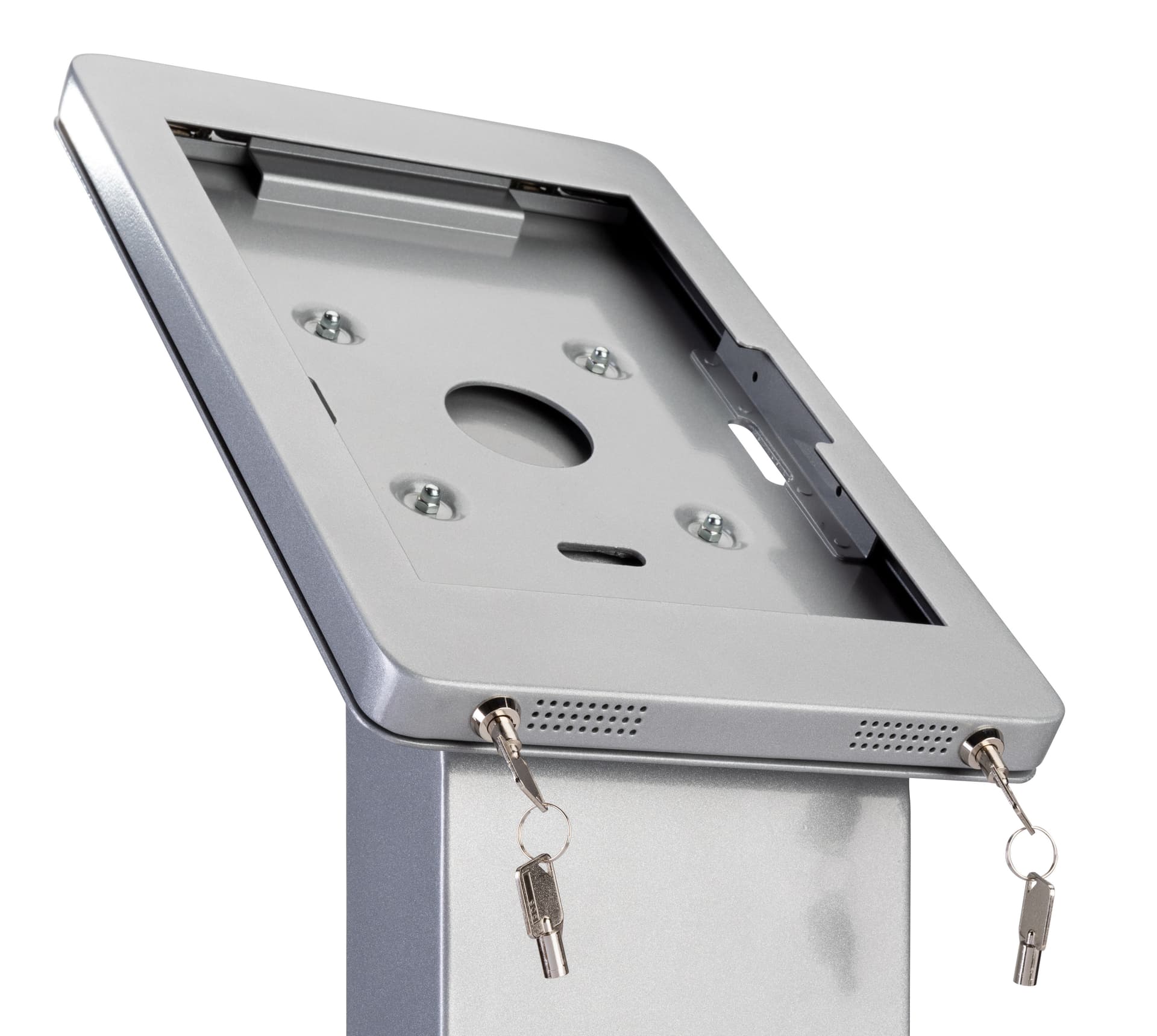 Microsoft Surface Pro floor stand with poster and dual security locks