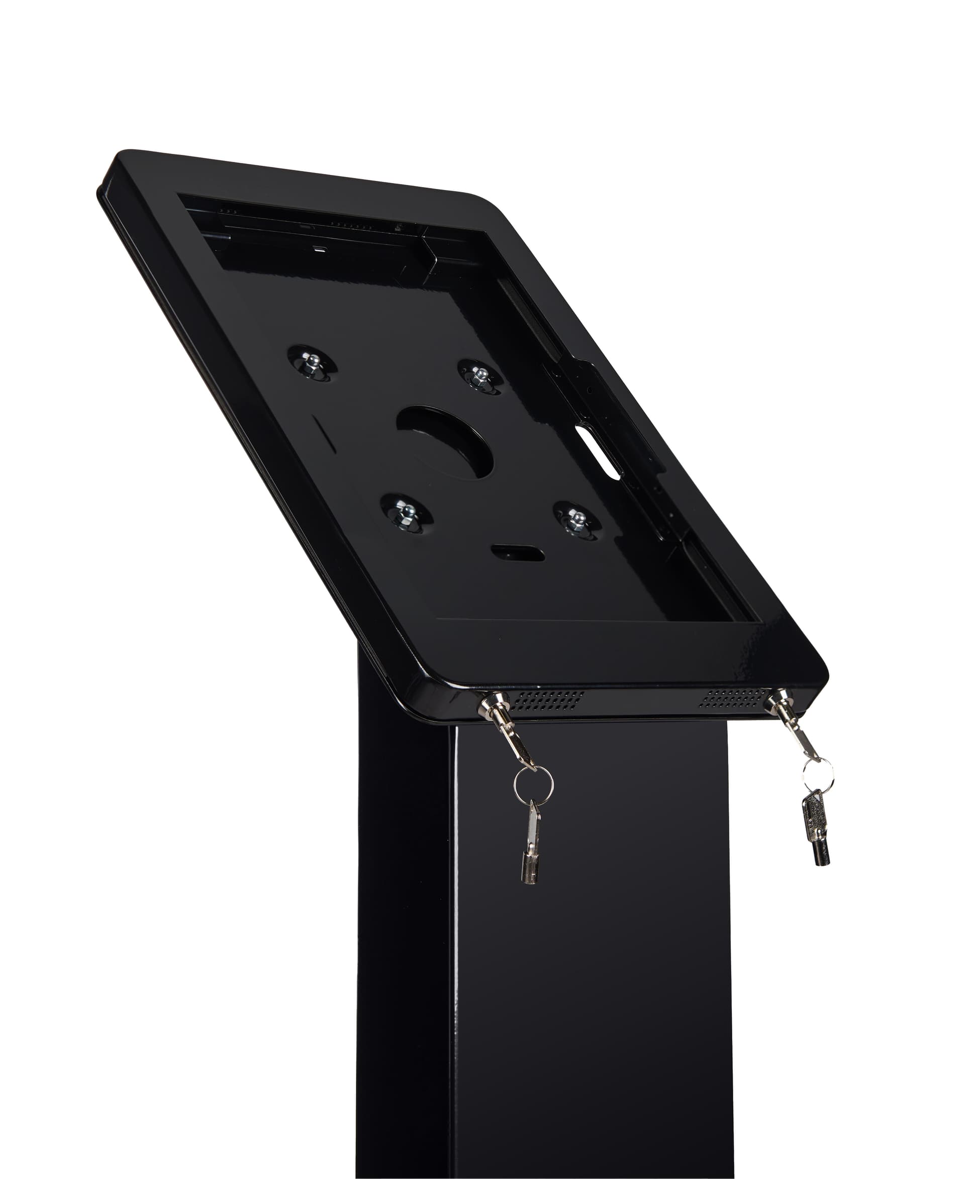 surface pro floor stand kiosk with keys