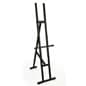 Wood Easel for Floor with Adjustable Support Bar - Black