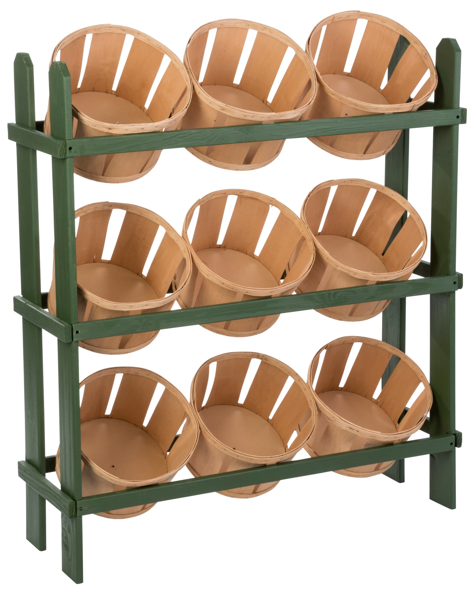 Wood Basket Display