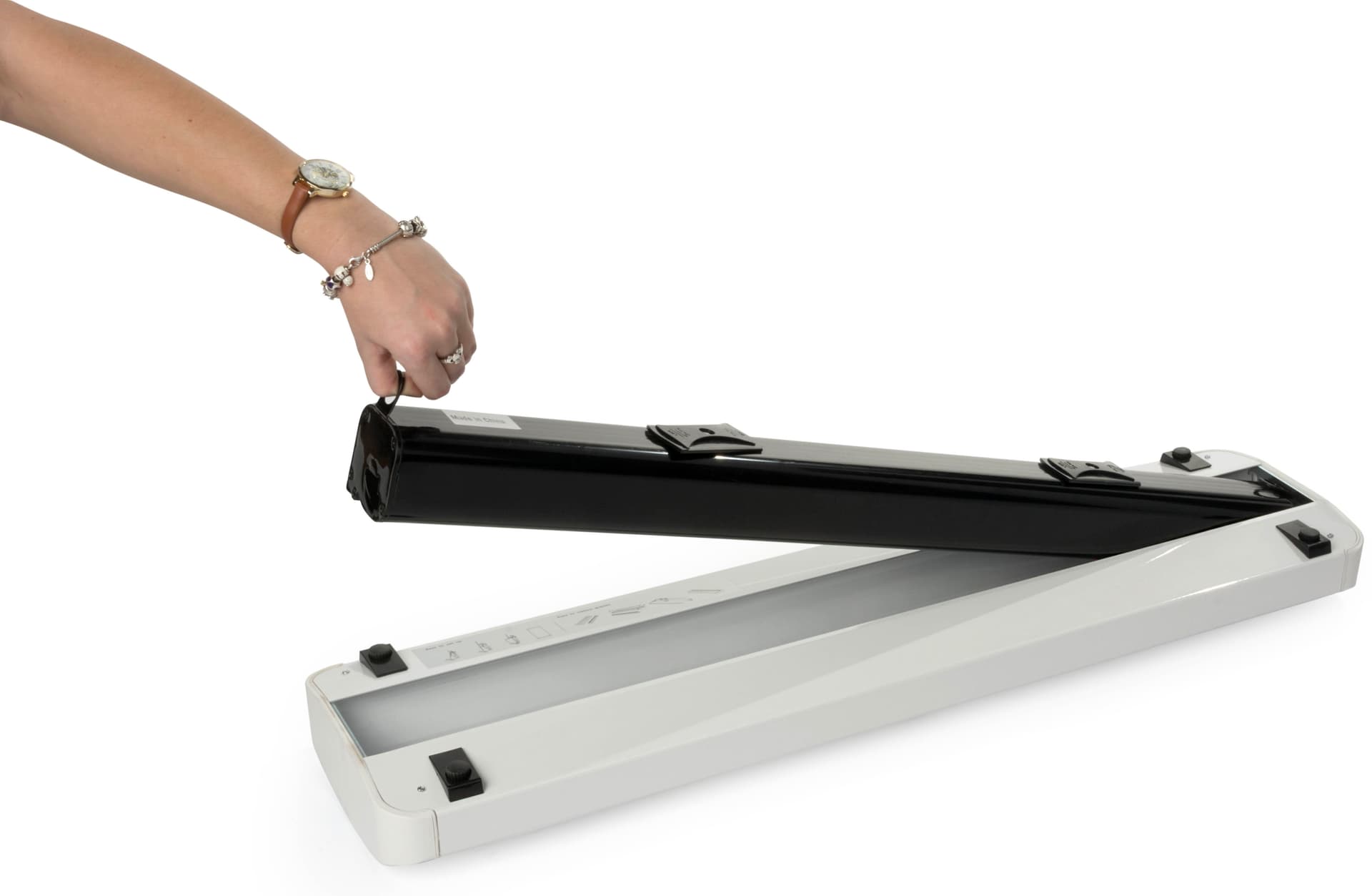 Custom printed swap-out retractable banner with refillable cartridge 