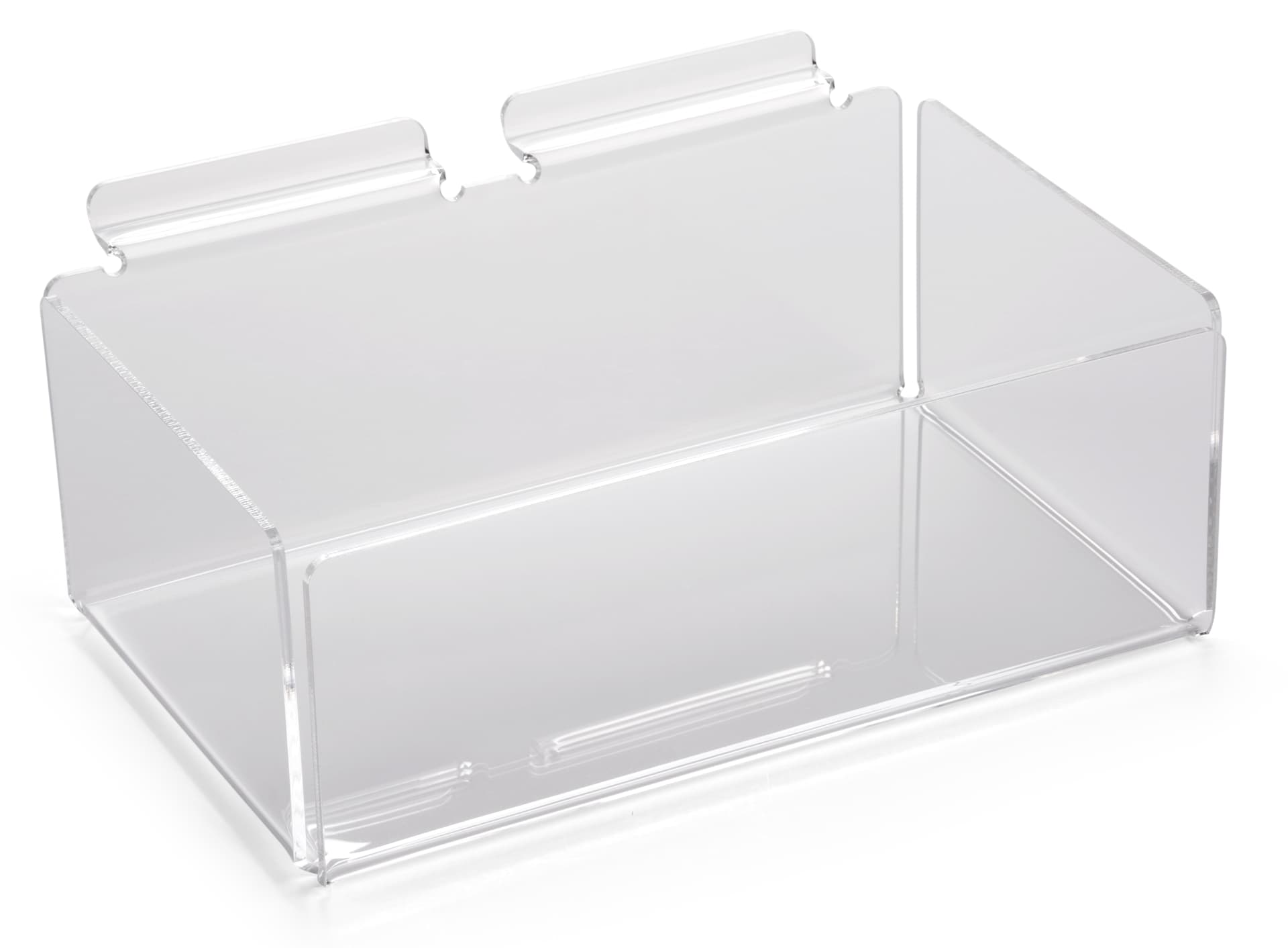 Acrylic Slatwall Bin: Single Compartment