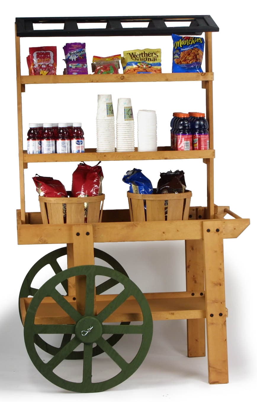 Wooden Display Cart