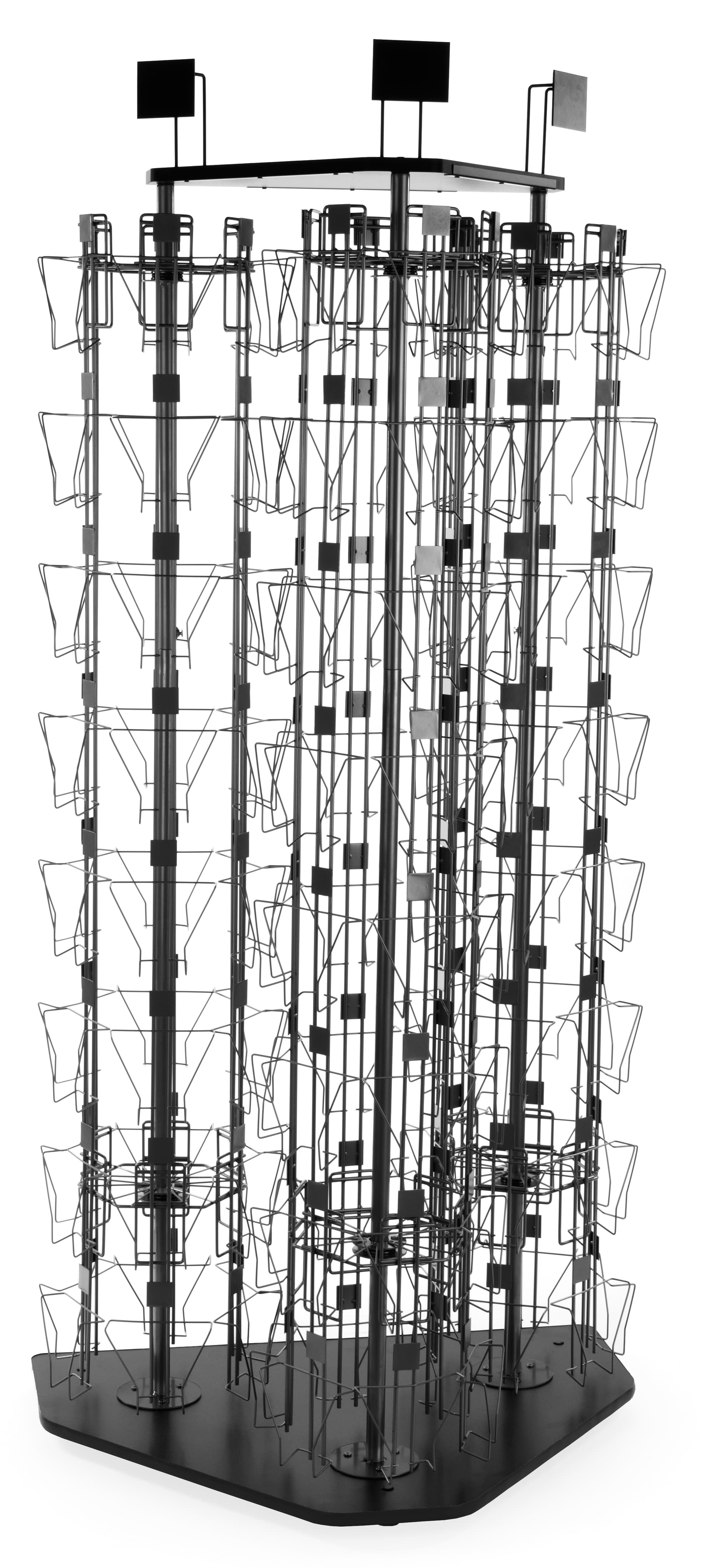 Spinning DVD Tower with Black Top