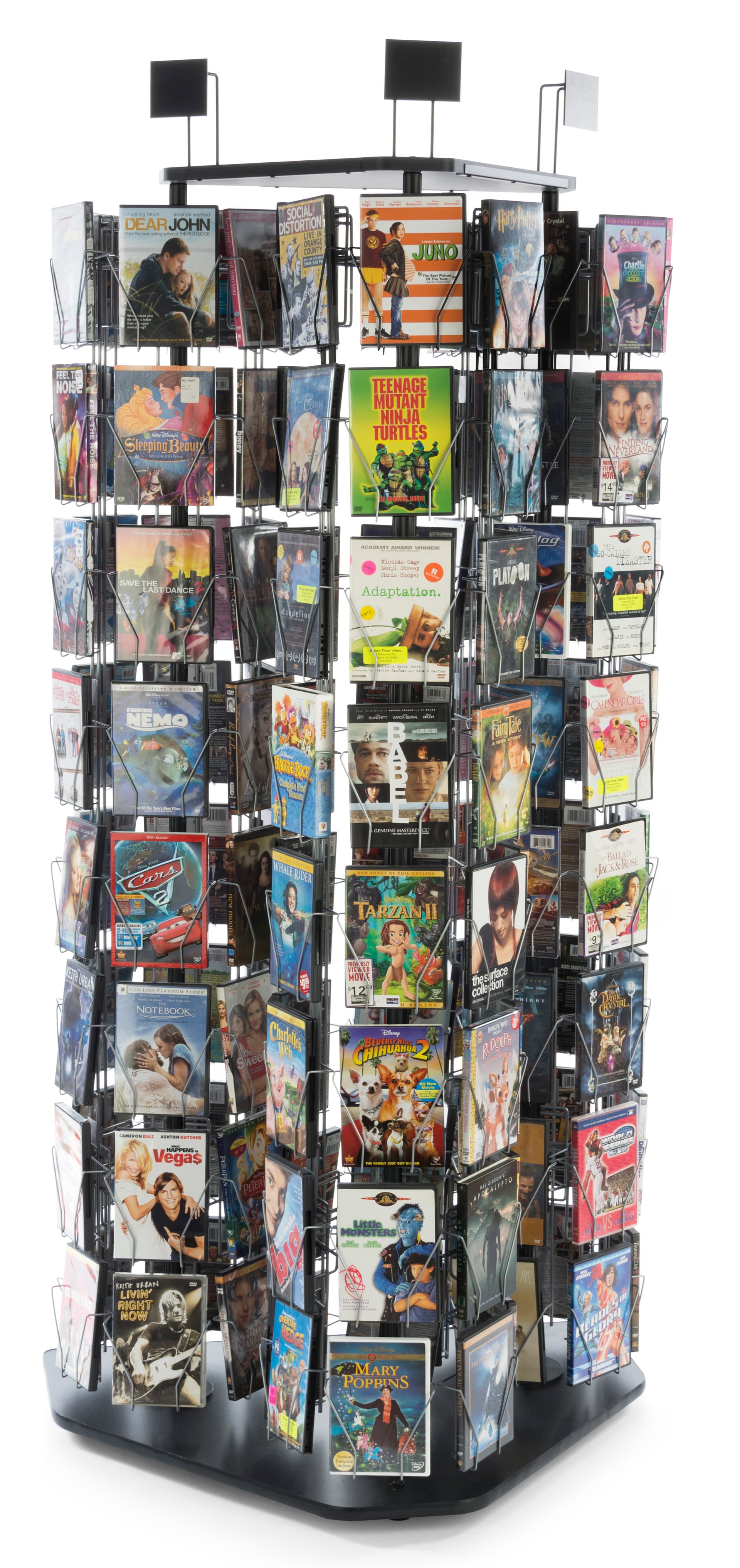 Spinning DVD Tower, Steel