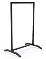 24x36 black swinging sidewalk sign holder with weighted t-base