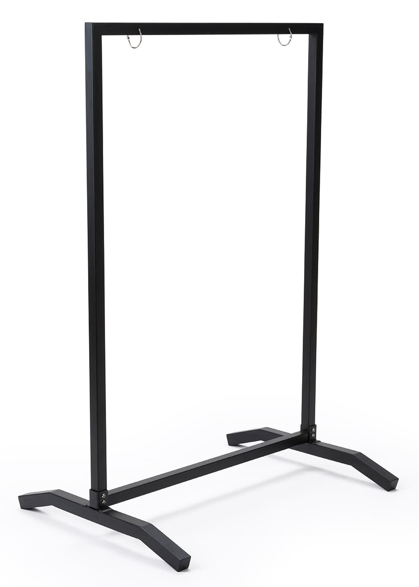 24x36 black swinging sidewalk sign holder with weighted base
