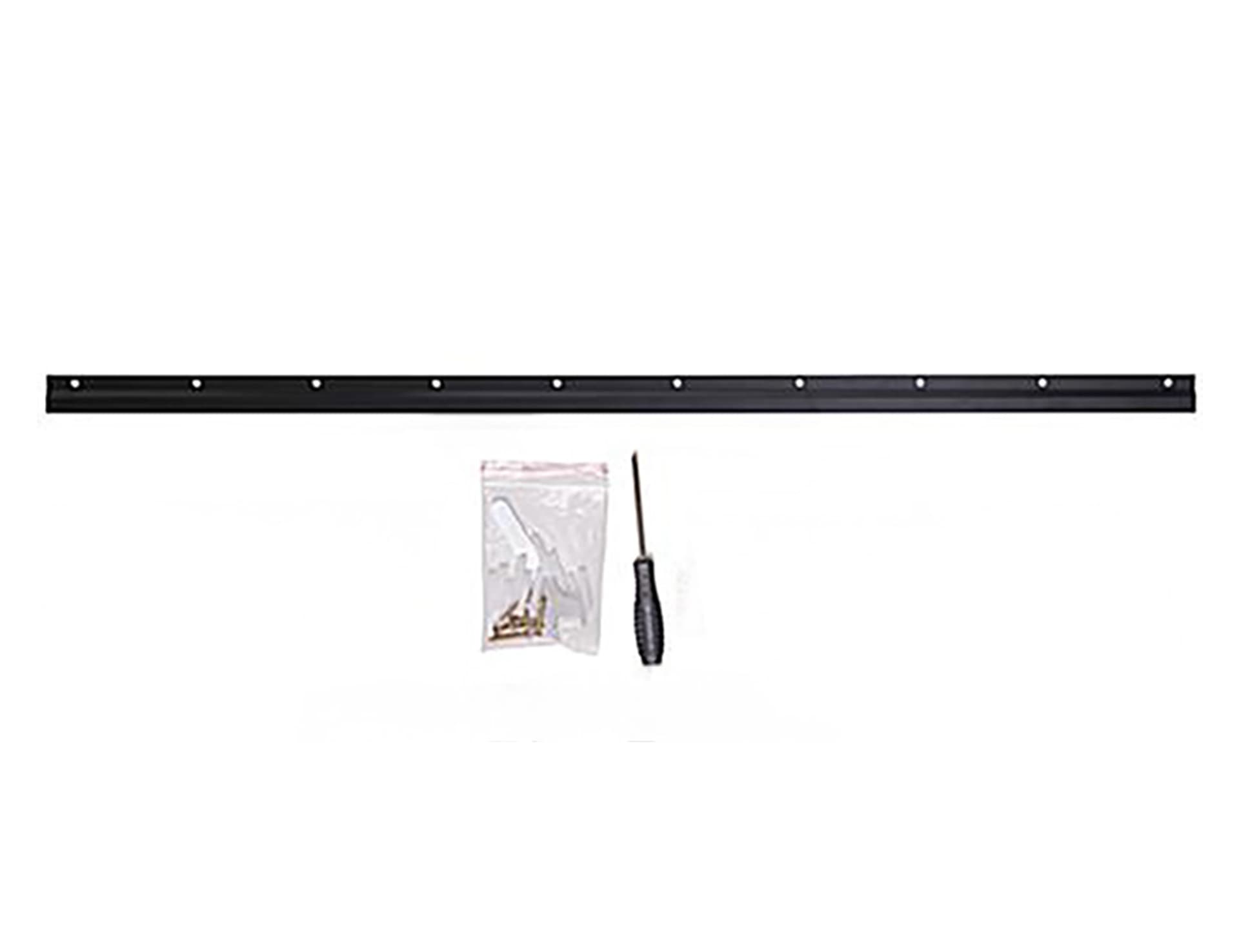 Slatwall gondola shelving unit wall mount bracket and hardware