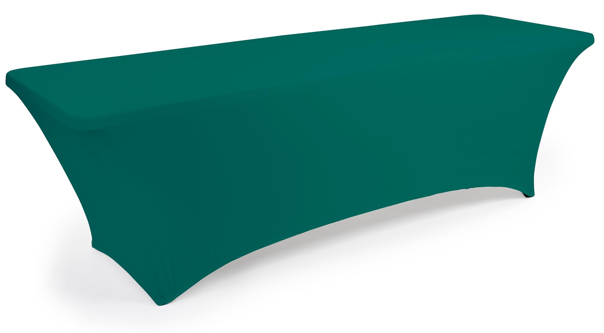 Forest green fitted spandex table covers