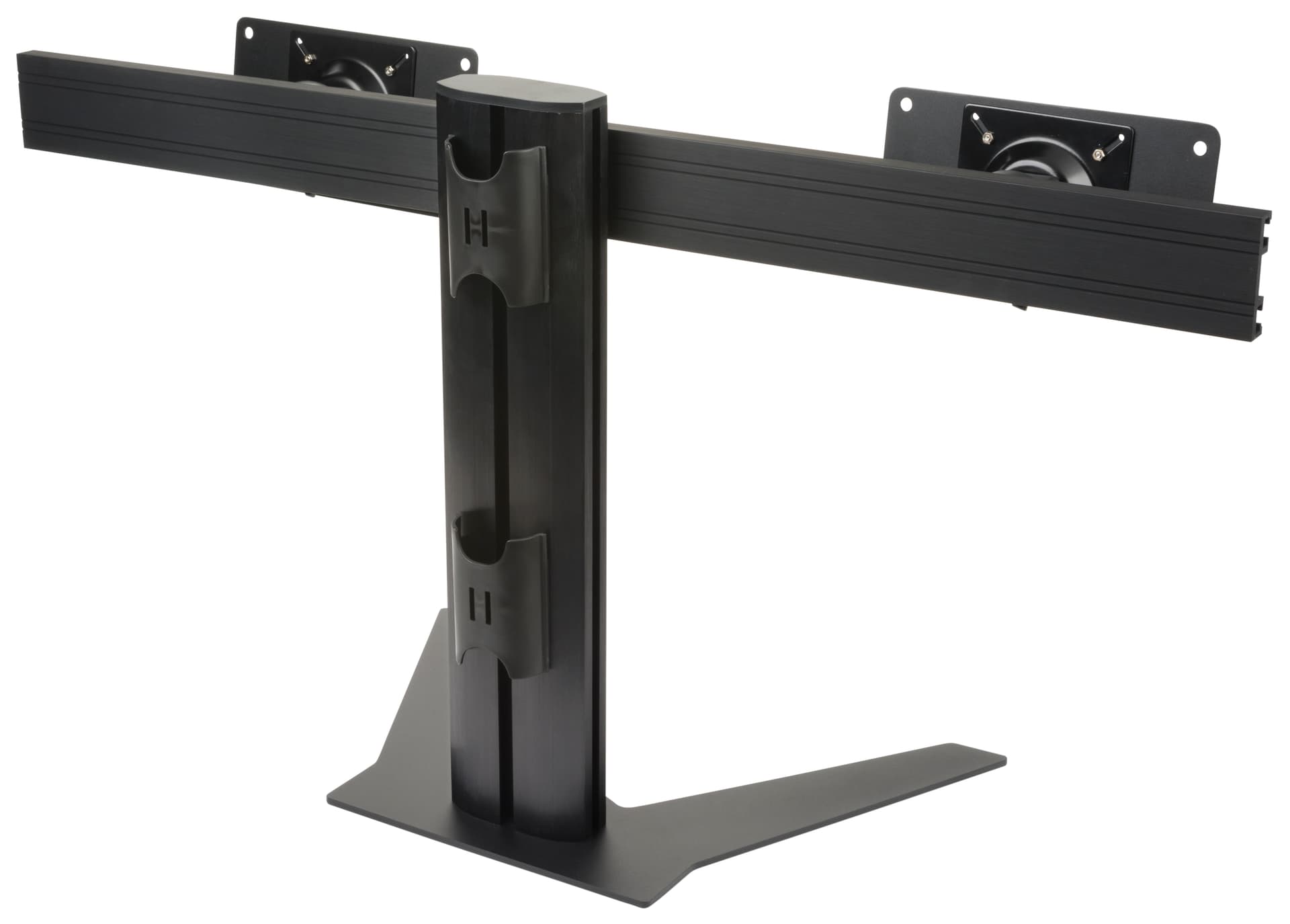 Black Dual Screen Monitor Stand