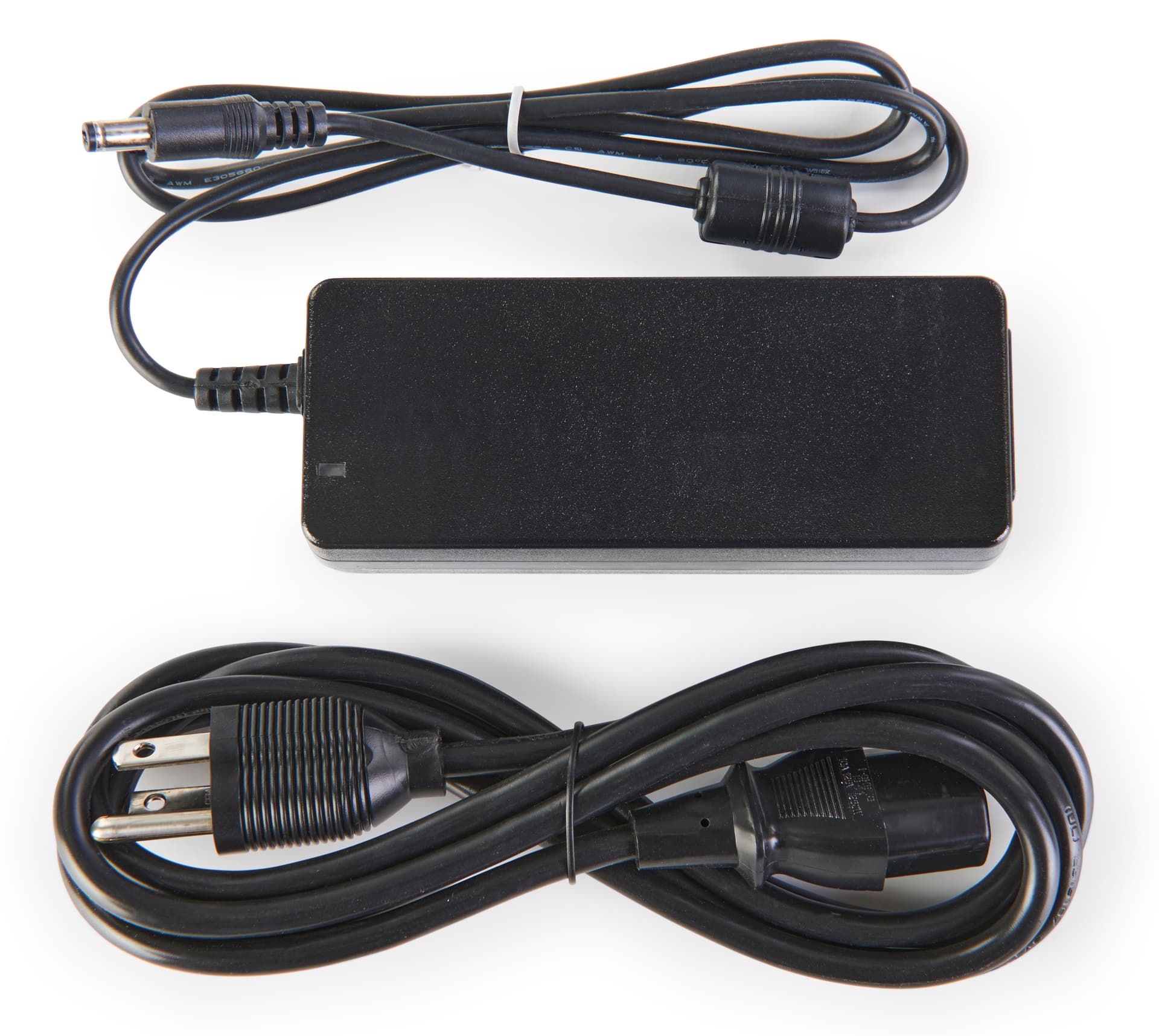 Backlit trade show counter with a 41.3 inch long power cord 
