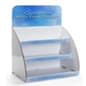 Countertop Cardboard Display with Custom Printing, 3 Tiers, Removable Header - White