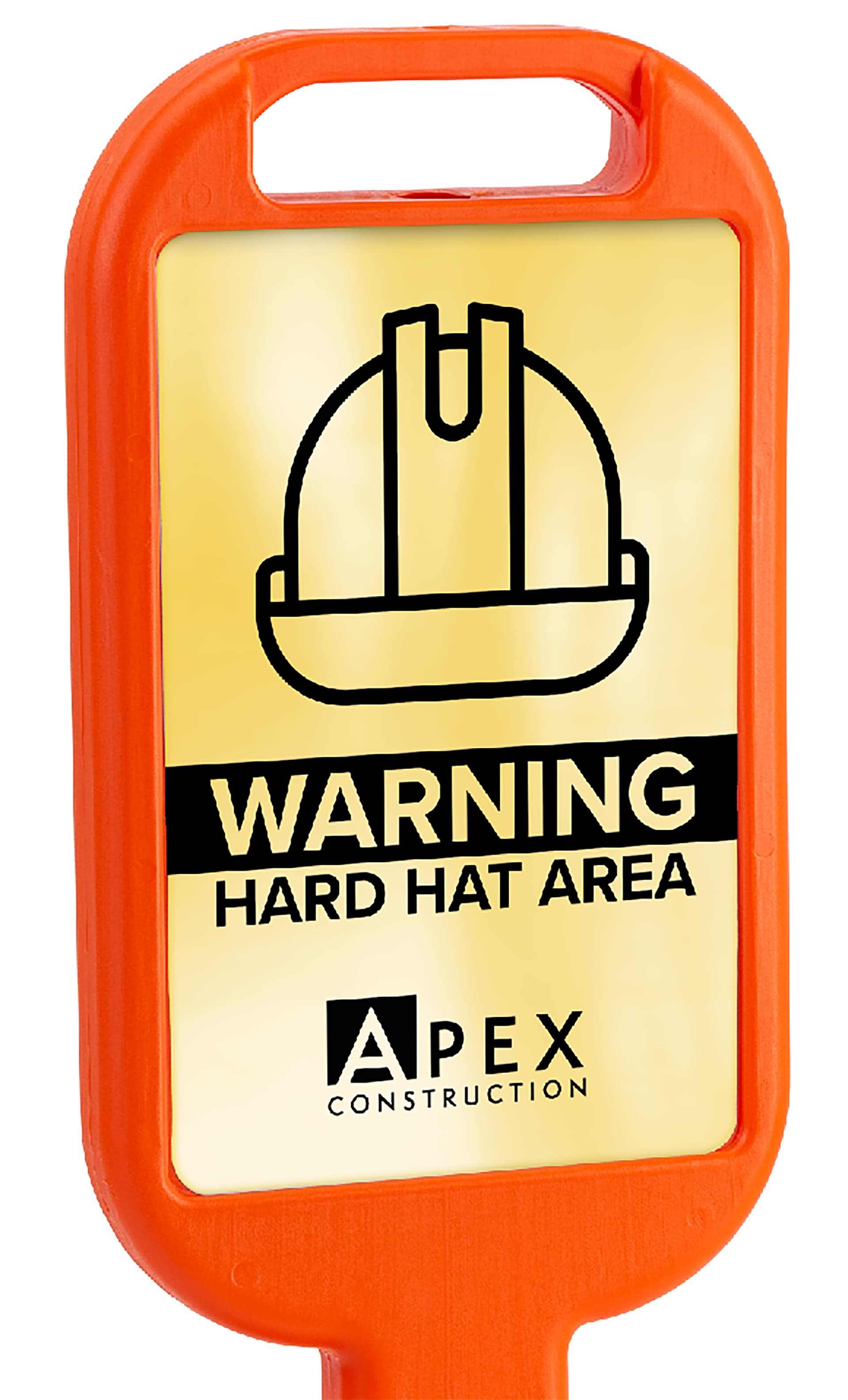 Traffic cone sidewalk sign with reflective substrate graphics