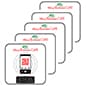 QR Code Decal with UV Custom Logo and Menu Message - Pack of 5