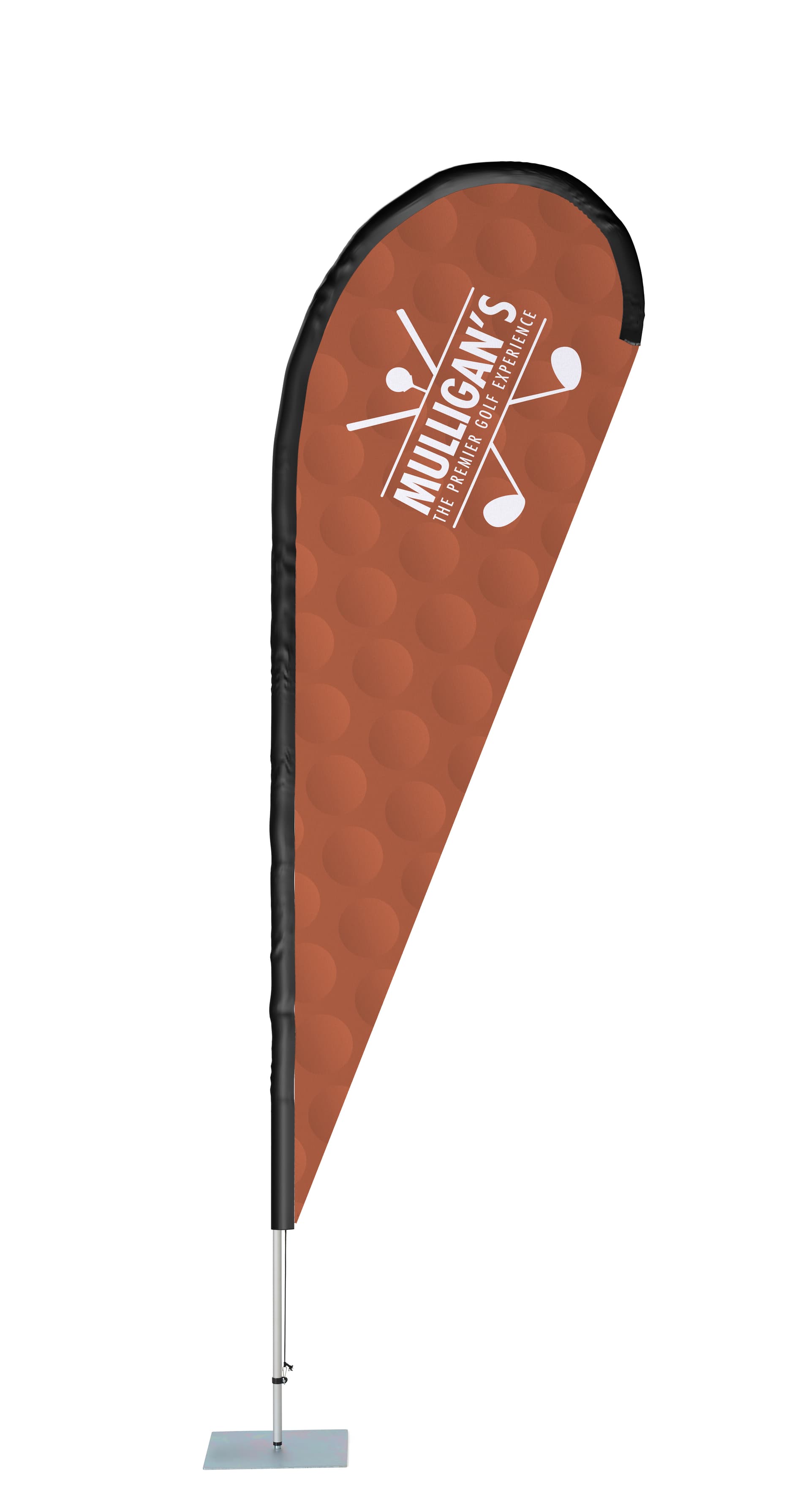Custom Teardrop Flag features your custom artwork