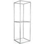 10' Tall Square Trade Show Tower Display, Portable - Silver