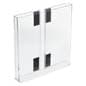 8.5  x 11 Magazine Holder with Hook and Loop Fasteners for Display Boards - Clear