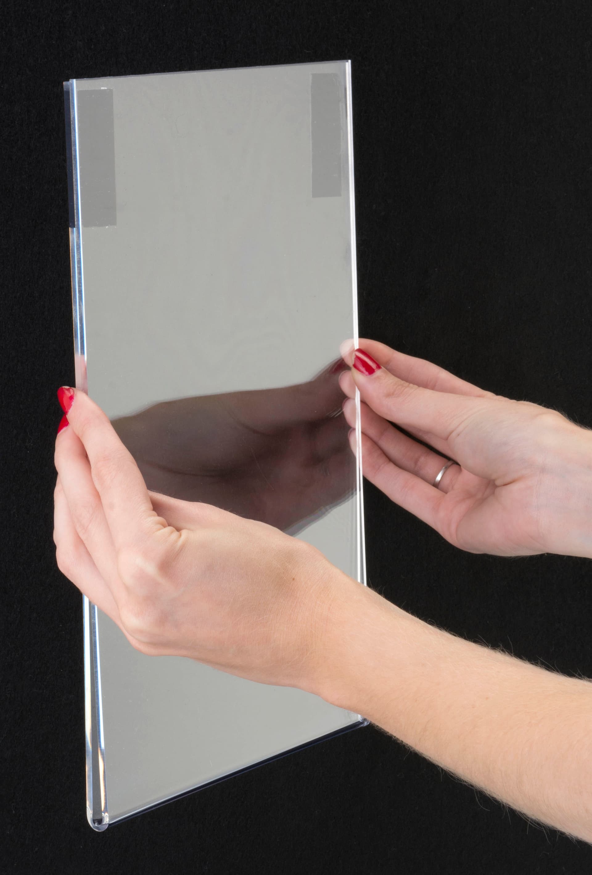 Acrylic Sign Frame with Bottom Fold