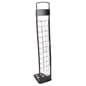 10-Tiered Metal Magazine Floor Stand, 8.5"w, 10 Pockets, Portable