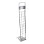 10-Tiered Metal Magazine Floor Stand, 8.5"w, 10 Pockets, Portable