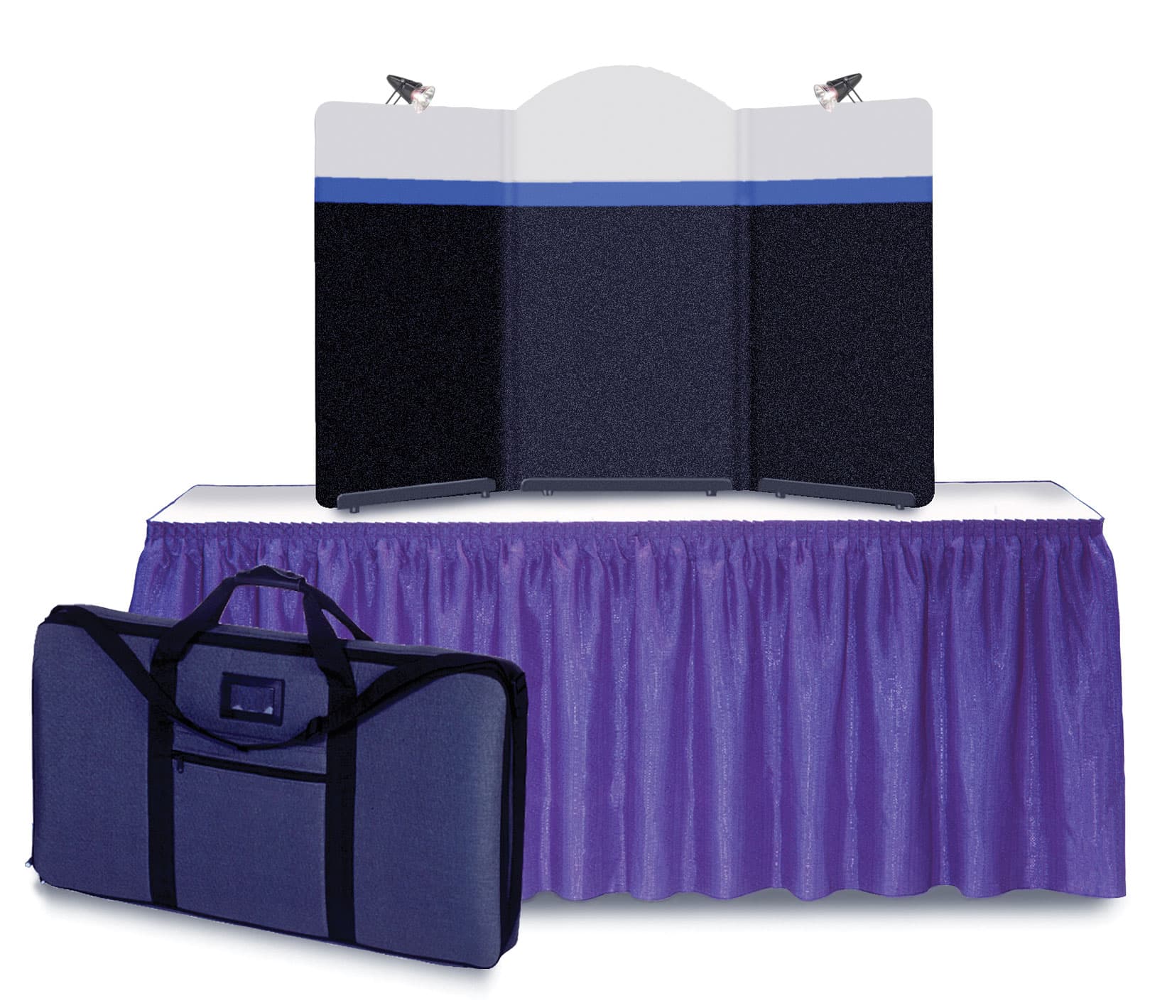 3 Panel Table Top Presentation Display