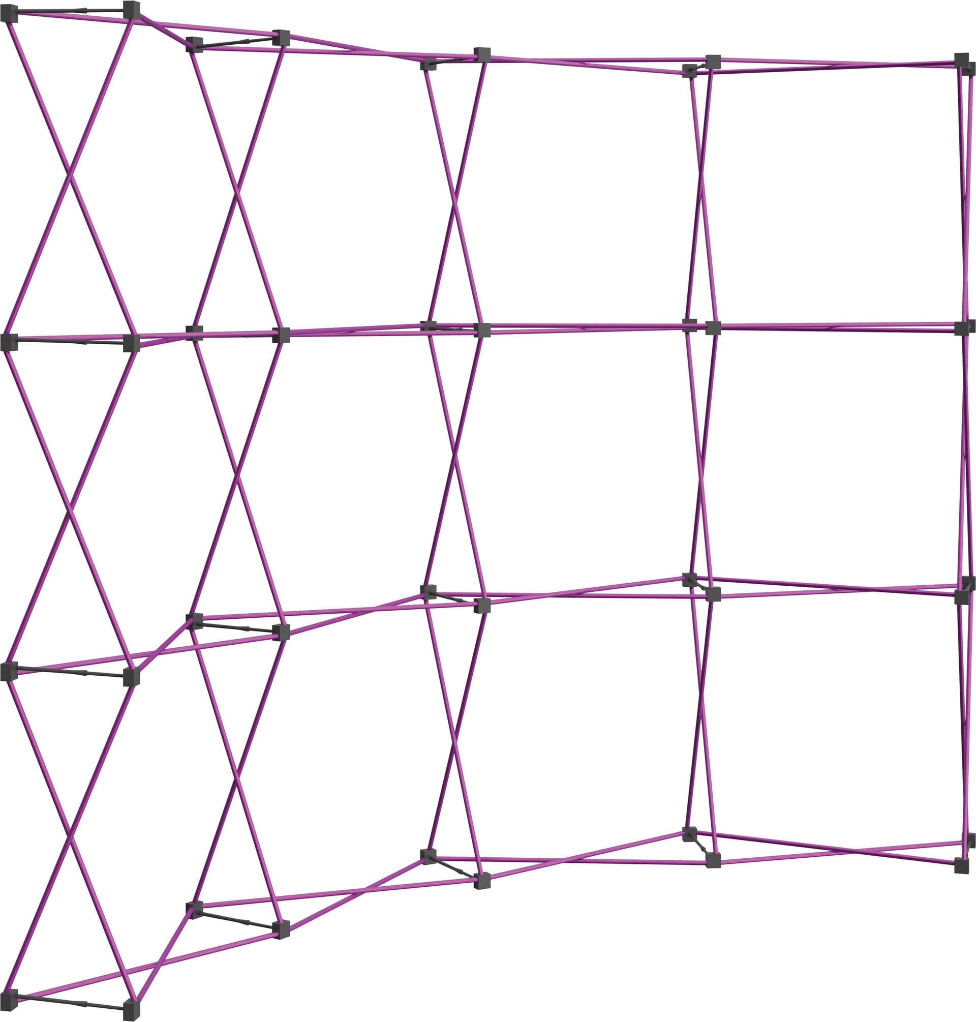 Pop up booth with aluminum frame