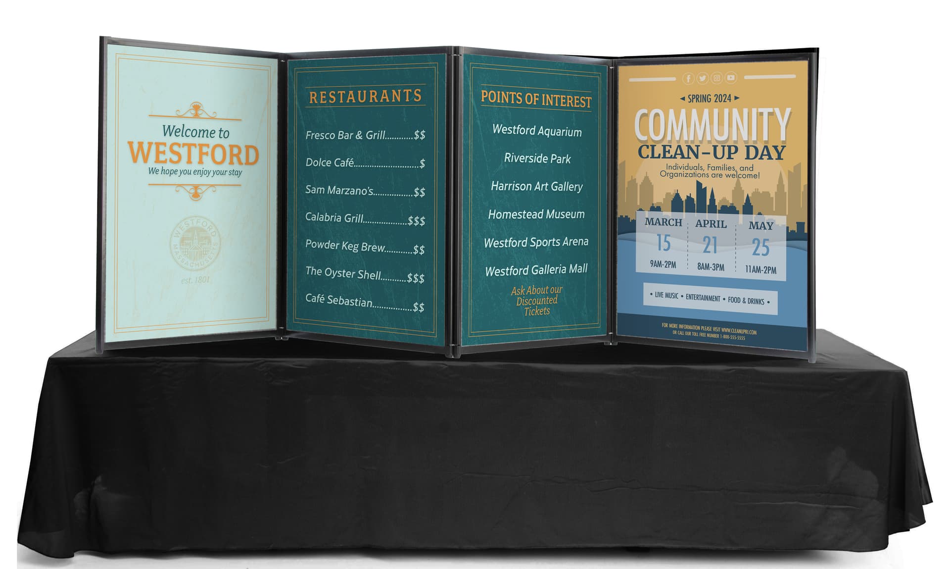 Double-Sided Display Board