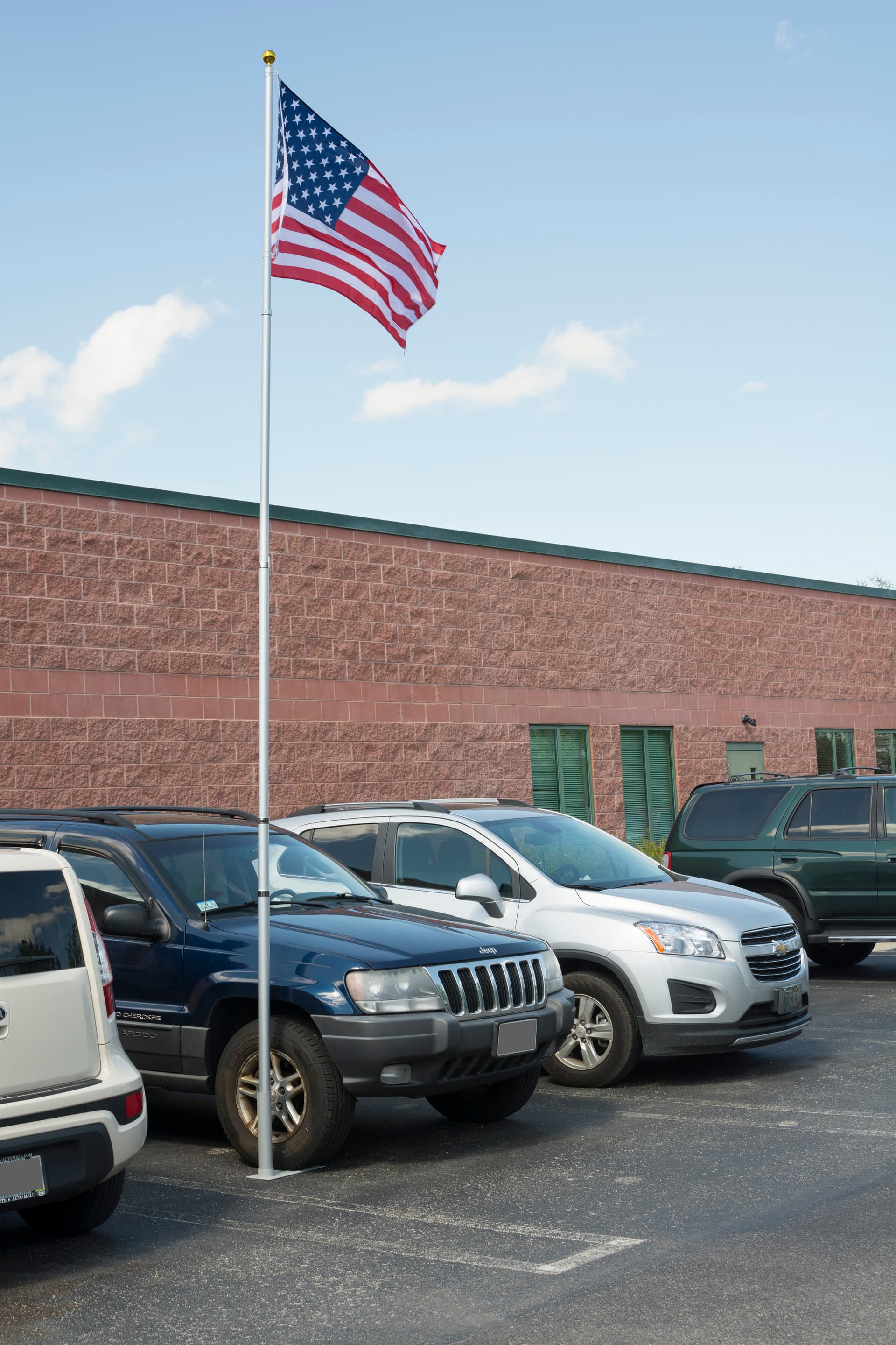 Adjustable Height Portable Flag Pole