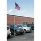 Telescoping Flagpole, Tailgater’s Tire Mount, American Flag Included - Silver