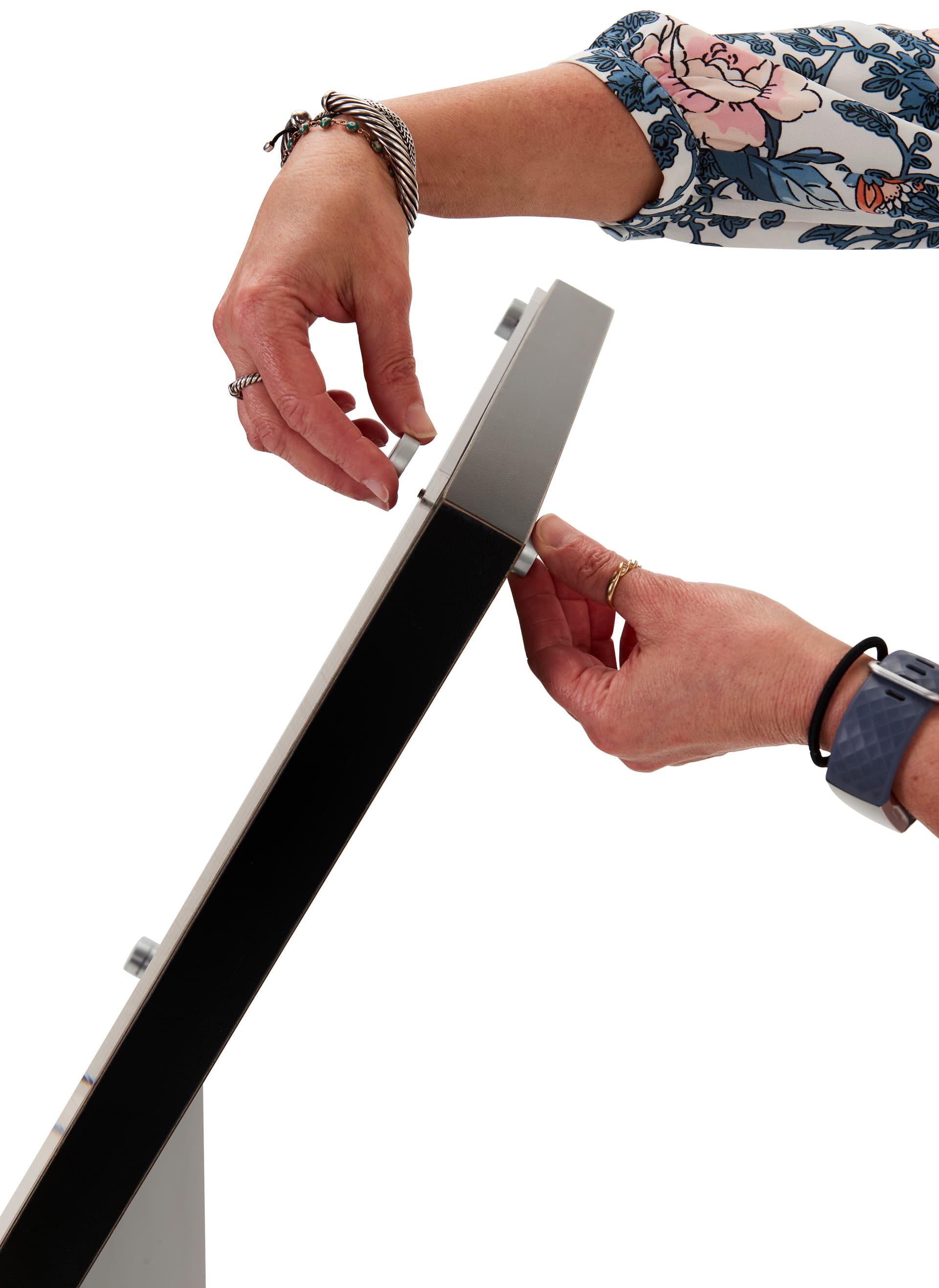 Floor Placement Large Black Laminate Sign Stands