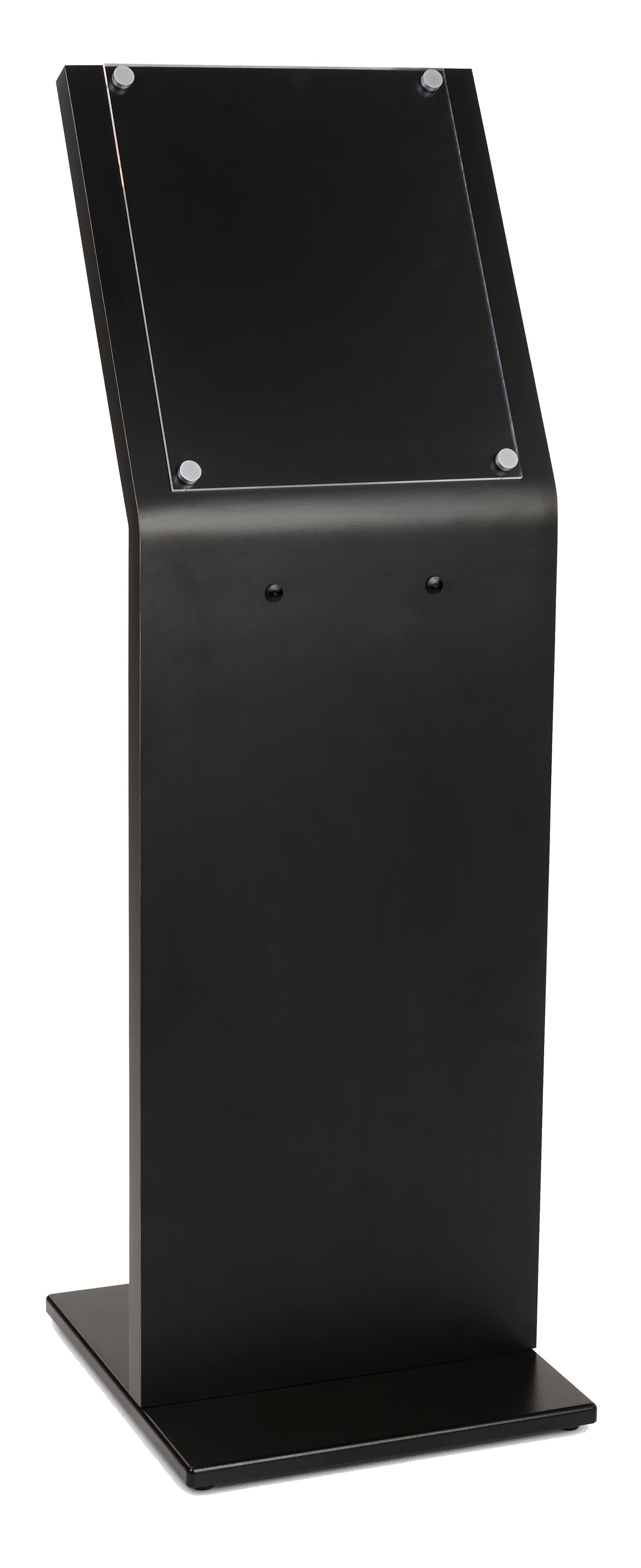 Large Black Laminate Sign Stand with Acrylic Panel