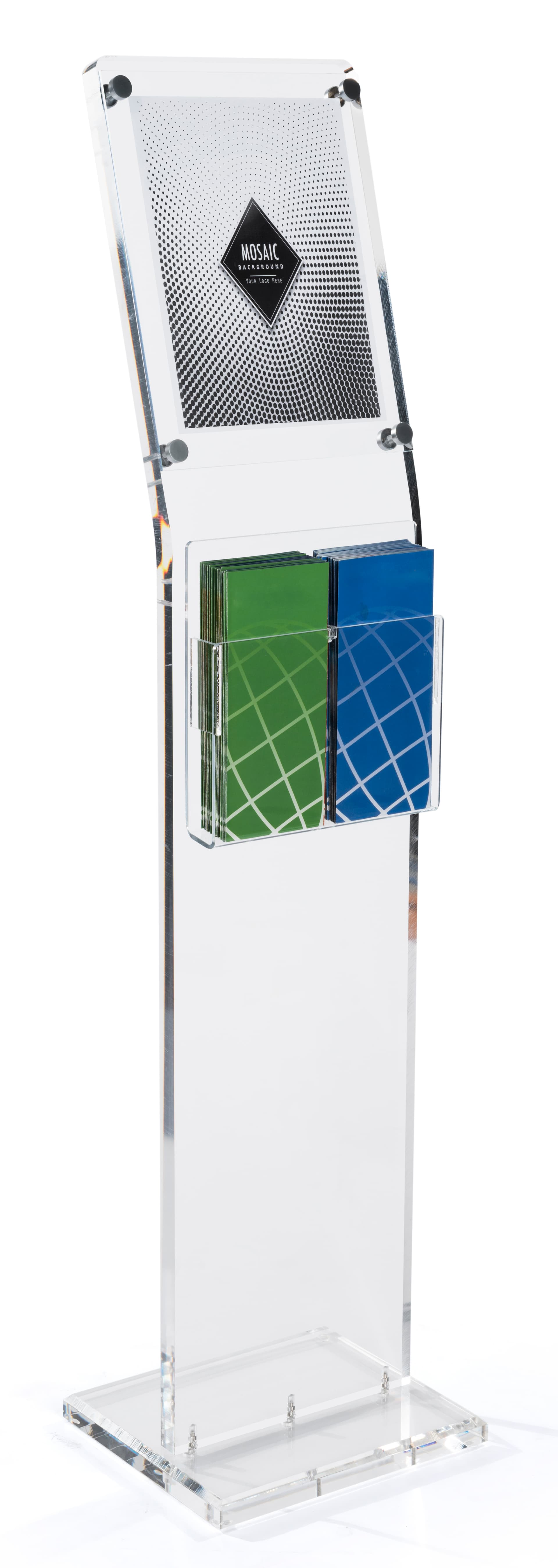 Display Stands: (2) 4" Wide Pockets Or (1) 8-1/2" Wide Pockets
