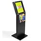 Deluxe Brochure Stand, Clear Faceplate Sign Holder, Acrylic Literature Pockets