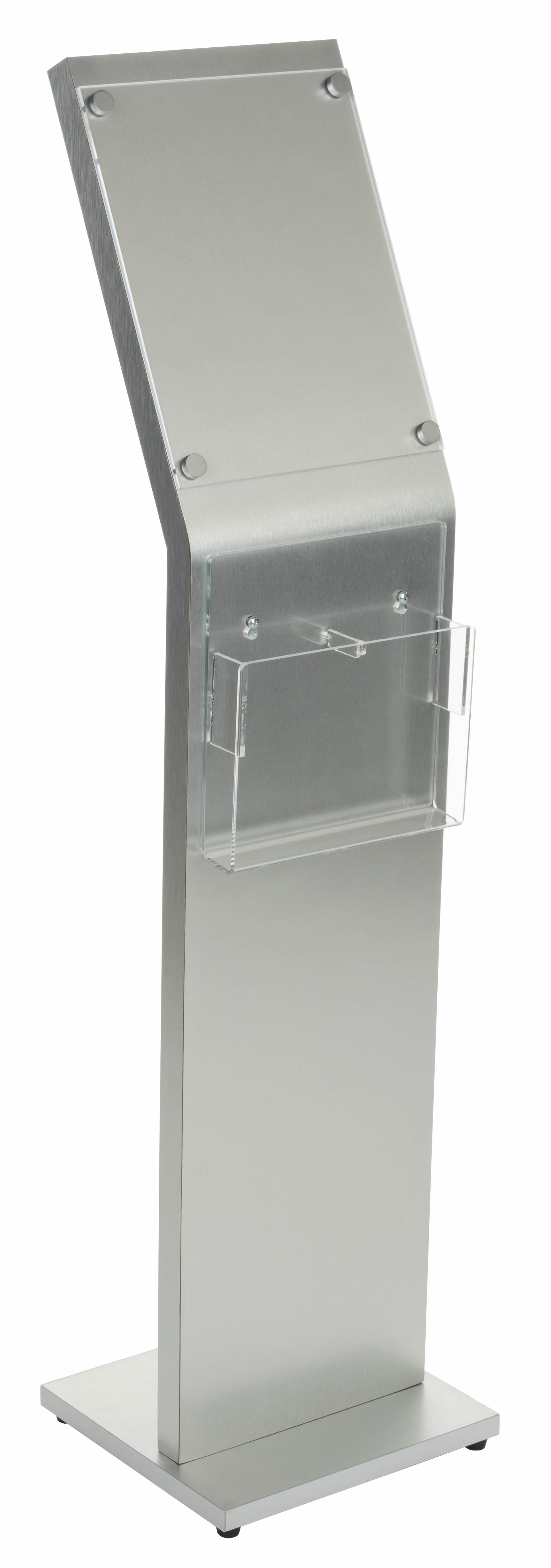 8.5 x 11 Sign Kiosk with Brochure Holder & Acrylic Lens