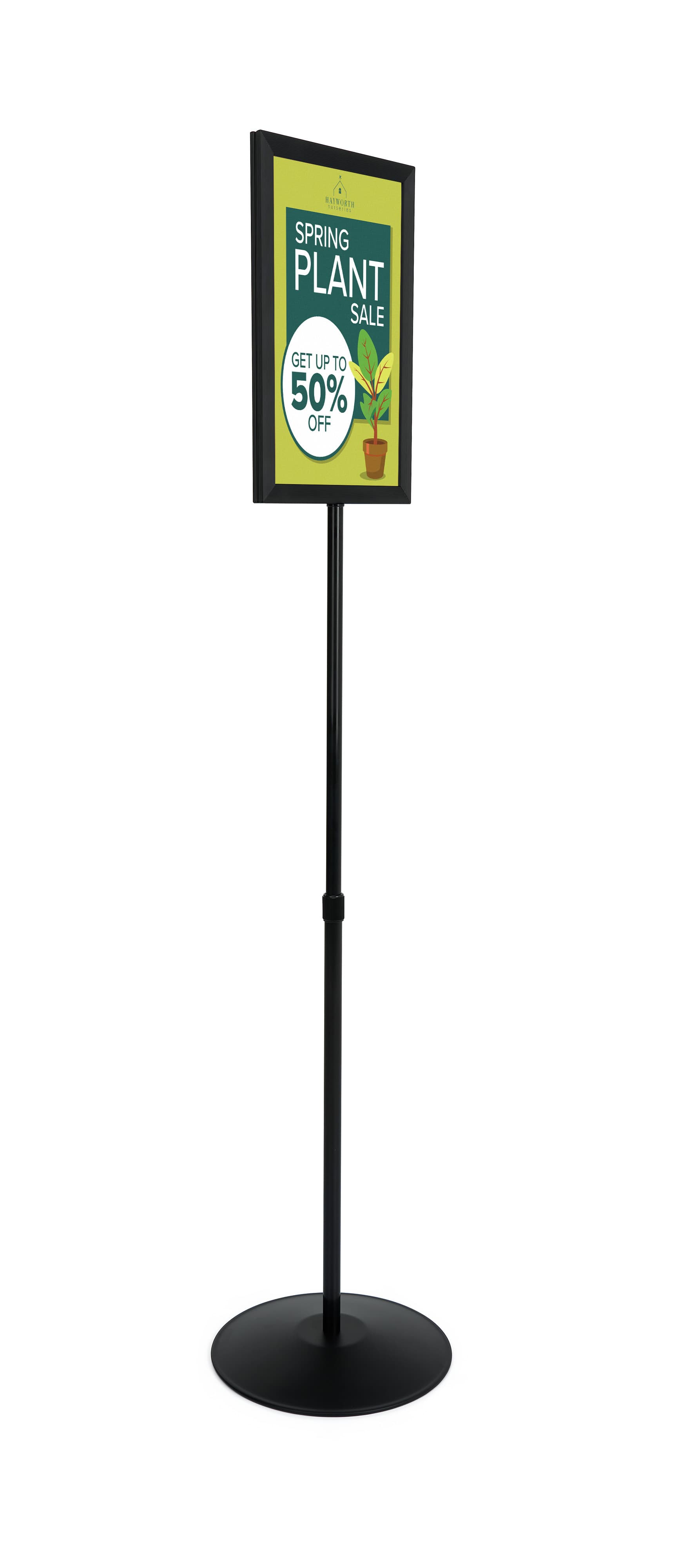 Sign displays with portrait orientation