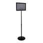Floor Standing Sign Holder, Double-Sided, Adjustable Height