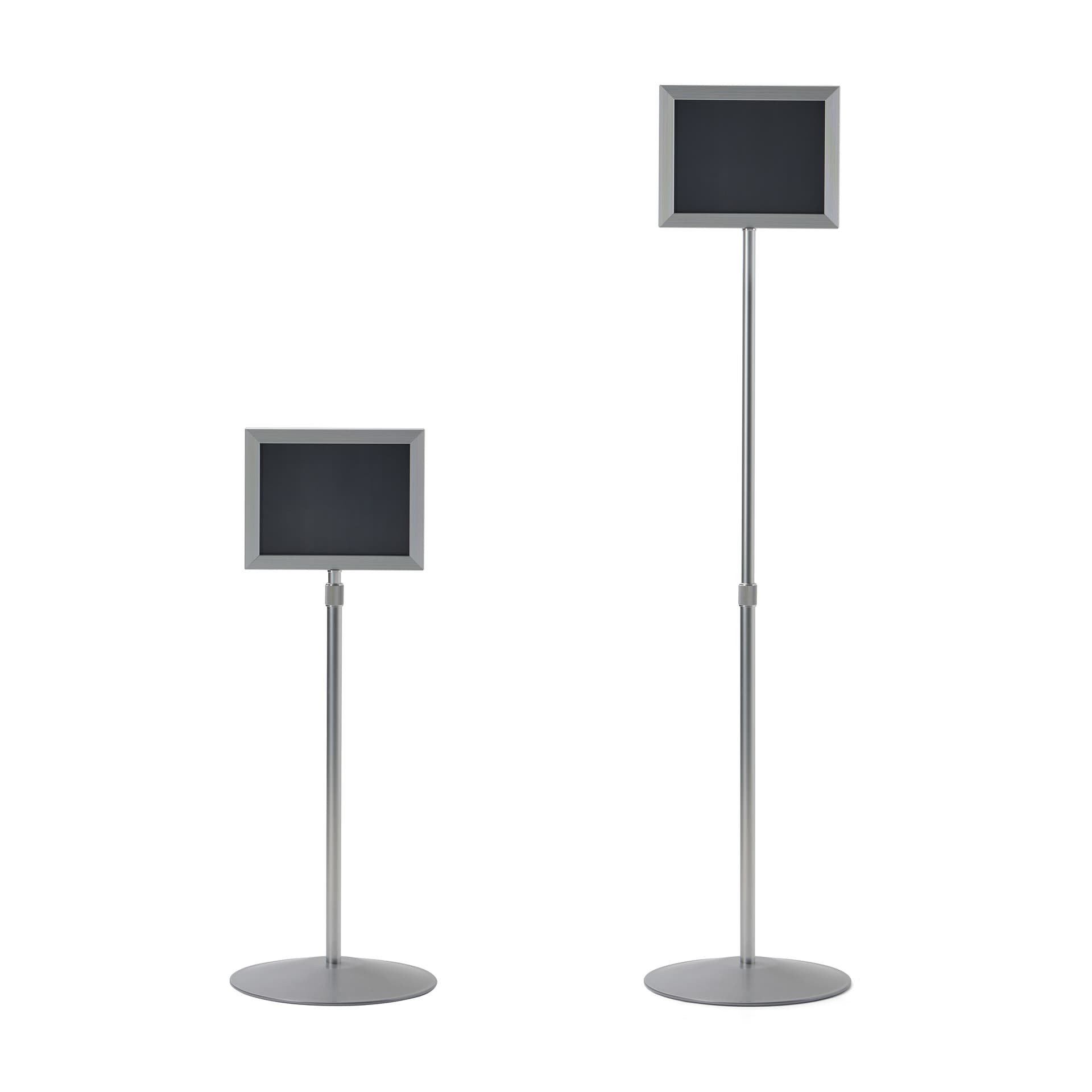 Sign Displays Feature Satin Silver Finish & Landscape Orientation